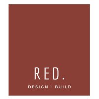 RED. Design|Build logo, RED. Design|Build contact details