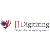 JJ Digitizing logo, JJ Digitizing contact details