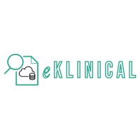 eklinical logo, eklinical contact details