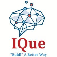 IQue logo, IQue contact details