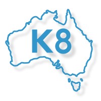 K8 logo, K8 contact details