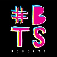 #BTSPodcast logo, #BTSPodcast contact details