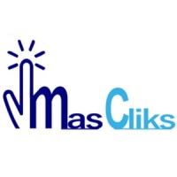 MasCliks logo, MasCliks contact details