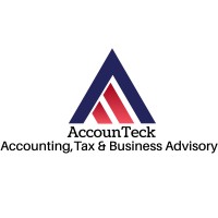 AccounTeck logo, AccounTeck contact details