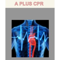 A Plus CPR logo, A Plus CPR contact details