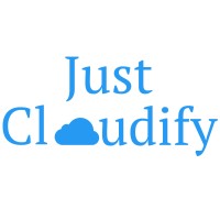 JustCloudify logo, JustCloudify contact details