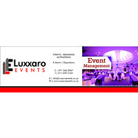 Luxxaro events and branding logo, Luxxaro events and branding contact details