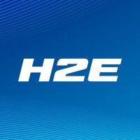 H2E System logo, H2E System contact details