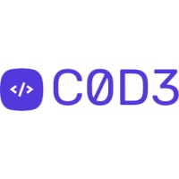 C0D3.com logo, C0D3.com contact details