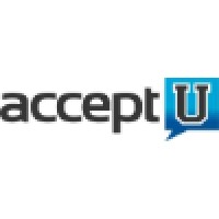 AcceptU logo, AcceptU contact details