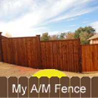 A/M Fence logo, A/M Fence contact details