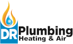 DR Plumbing logo, DR Plumbing contact details