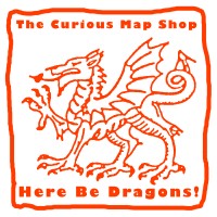 The Curious Map Shop logo, The Curious Map Shop contact details