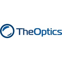 The Optics logo, The Optics contact details