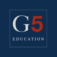 G5 Education logo, G5 Education contact details