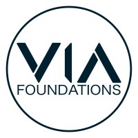 VIA Foundations logo, VIA Foundations contact details