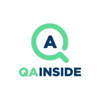 QA Inside logo, QA Inside contact details