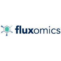 FluXomics logo, FluXomics contact details