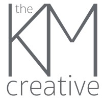 The KM Creative logo, The KM Creative contact details