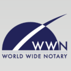 World Wide Notary logo, World Wide Notary contact details