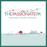 The Passionate PA logo, The Passionate PA contact details