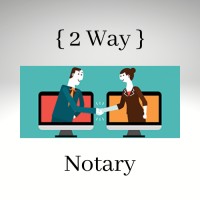 { 2 Way } Notary logo, { 2 Way } Notary contact details