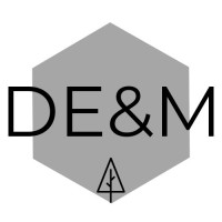 DE&M logo, DE&M contact details