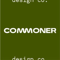 commoner design co. logo, commoner design co. contact details