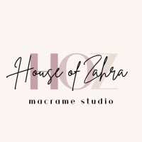 House of Zahra | Macrame Studio logo, House of Zahra | Macrame Studio contact details