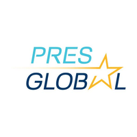 PRES.global logo, PRES.global contact details