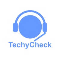 TechyCheck logo, TechyCheck contact details