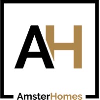 AmsterHomes logo, AmsterHomes contact details