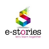 e-stories logo, e-stories contact details