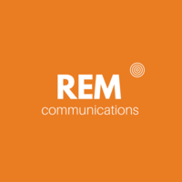 REM Communications logo, REM Communications contact details