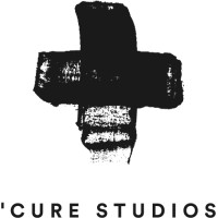 'Cure Studios logo, 'Cure Studios contact details