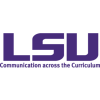 LSU Communication across the Curriculum logo, LSU Communication across the Curriculum contact details