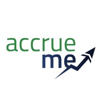 AccrueMe logo, AccrueMe contact details