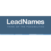 LeadNames.com logo, LeadNames.com contact details