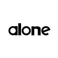 alone logo, alone contact details