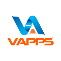 V Apps logo, V Apps contact details