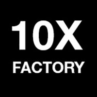 10X Factory logo, 10X Factory contact details