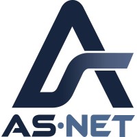 AS·NET logo, AS·NET contact details