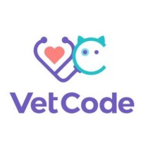 VetCode logo, VetCode contact details