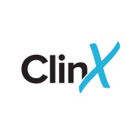 ClinX logo, ClinX contact details