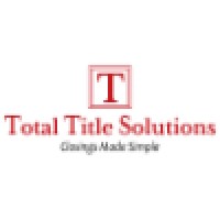 Total Title Solutions logo, Total Title Solutions contact details