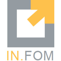 IN.FOM logo, IN.FOM contact details