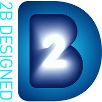 2B Designed logo, 2B Designed contact details