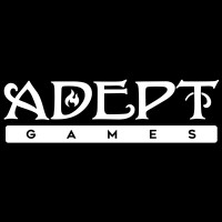 Adept Games logo, Adept Games contact details