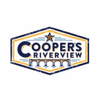 'Cooper''s Riverview' logo, 'Cooper''s Riverview' contact details