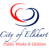 City of Elkhart; Public Works & Utilities logo, City of Elkhart; Public Works & Utilities contact details